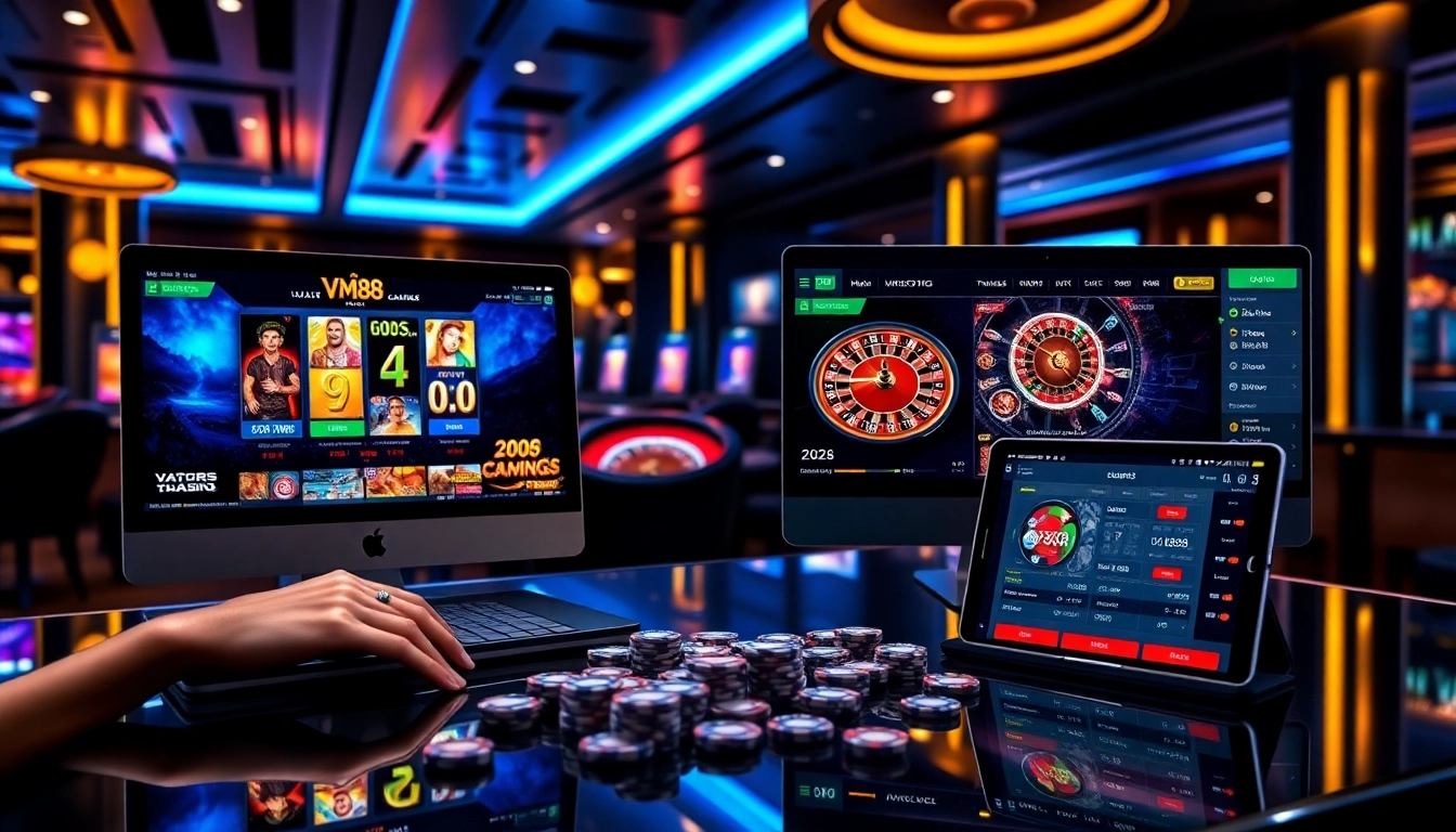 VM88 platform delivering professional casino action with dynamic betting interfaces and vibrant slot spins
