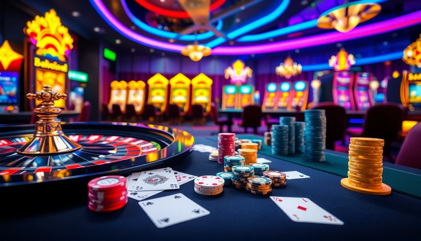 Experience the thrill of gaming at uu88 with vibrant casino tables and exciting action.