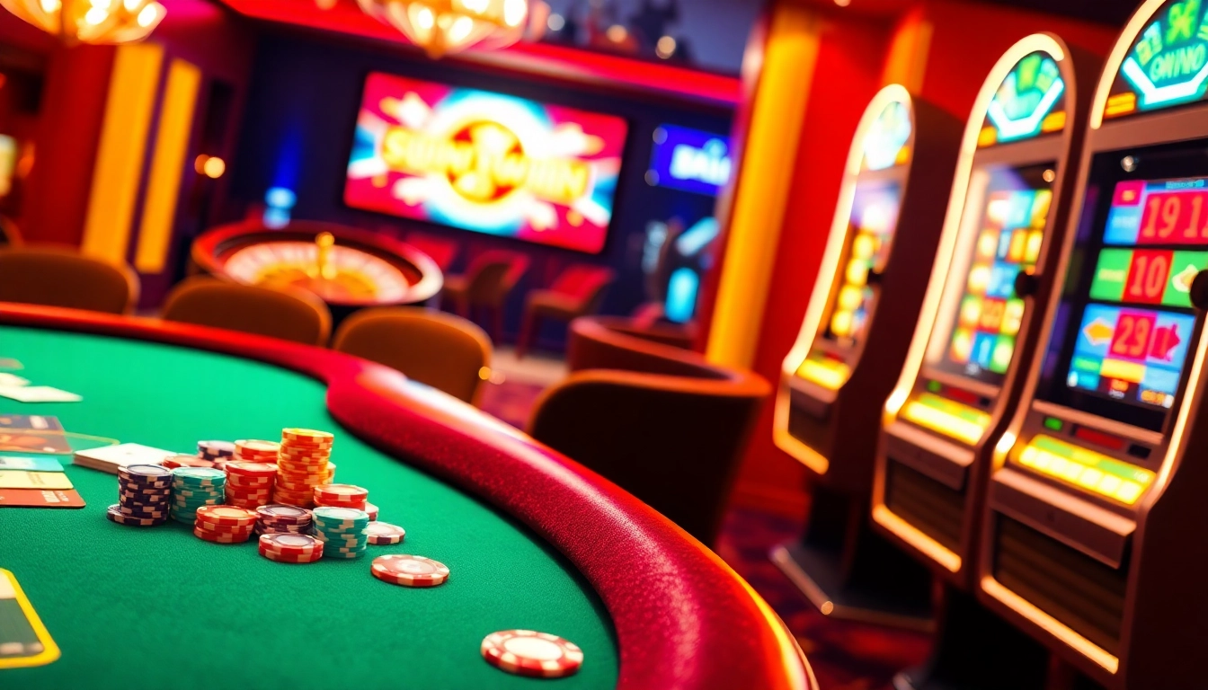 Experience the thrilling world of gambling at https://sunwin.builders/ featuring vibrant poker and roulette tables.